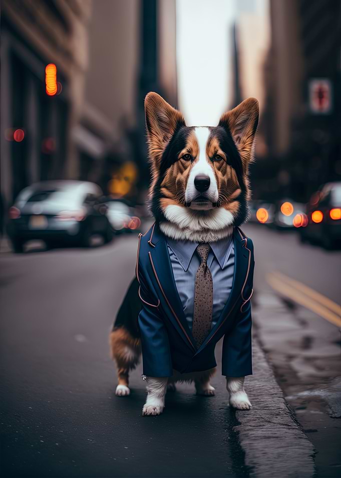Sitting dog