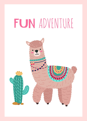 Cute Llama Minimalist
