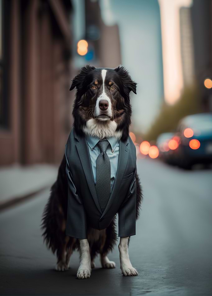 Sitting dog