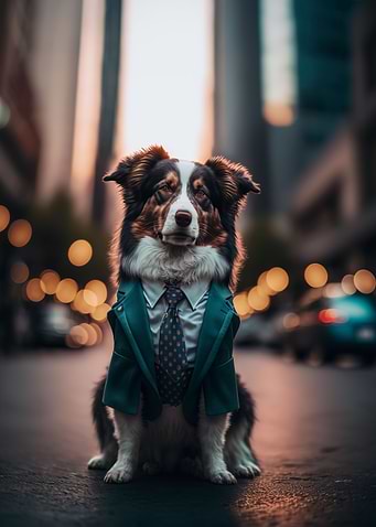 Sitting dog
