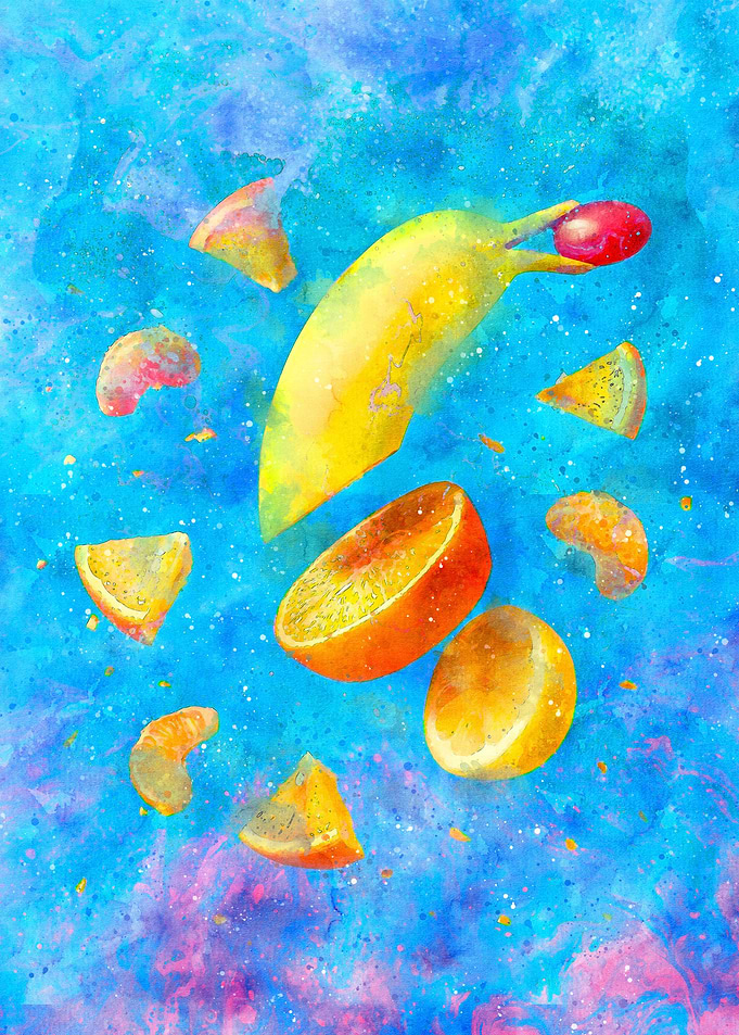Bananas Watercolor