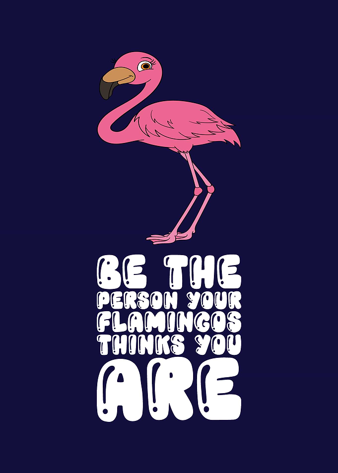 Funny Flamingo Graphic