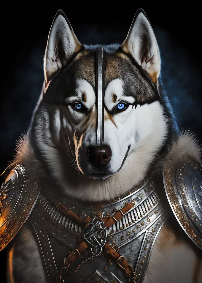Siberian Husky Warrior