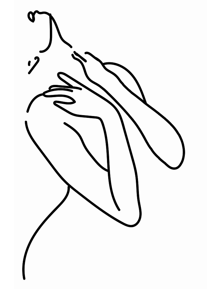 One Line Art Woman