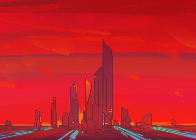 Red Sky Scrapers