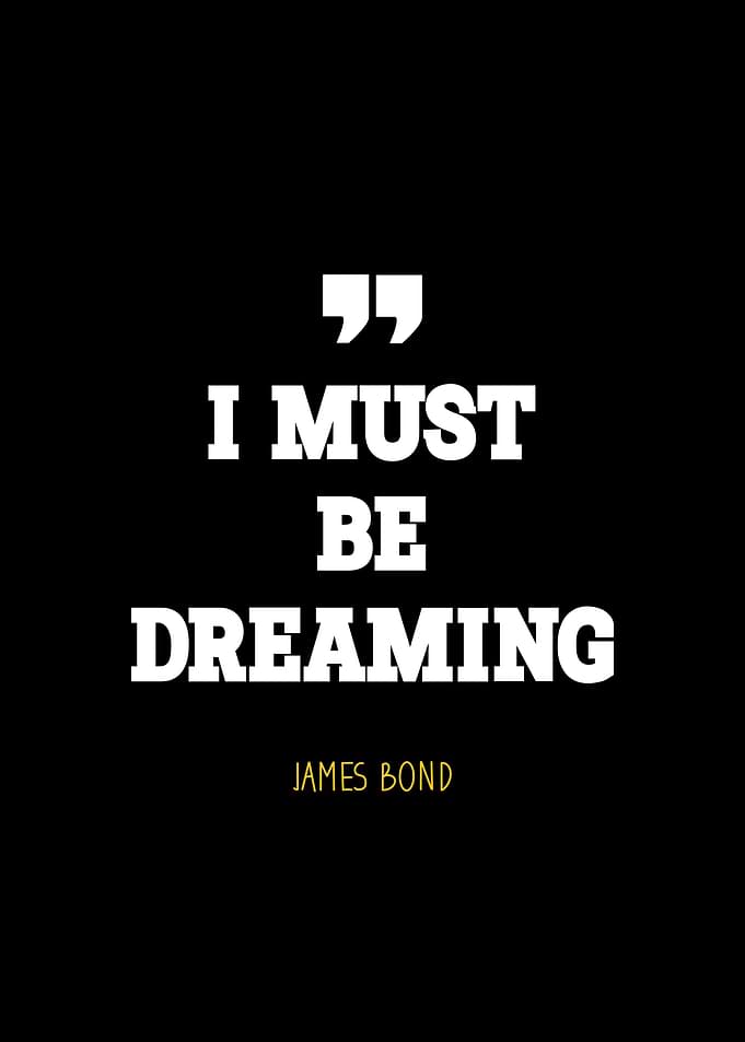 James Bond quote