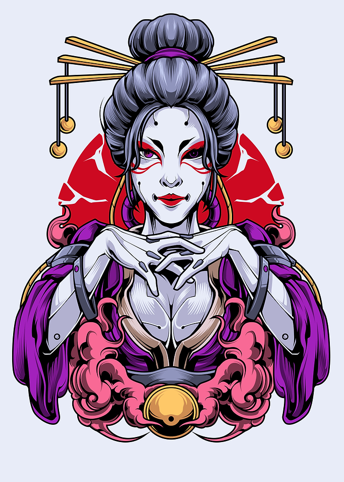 Kabuki Girl Cyberpunk