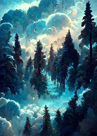 Glowing Forest Butterflies