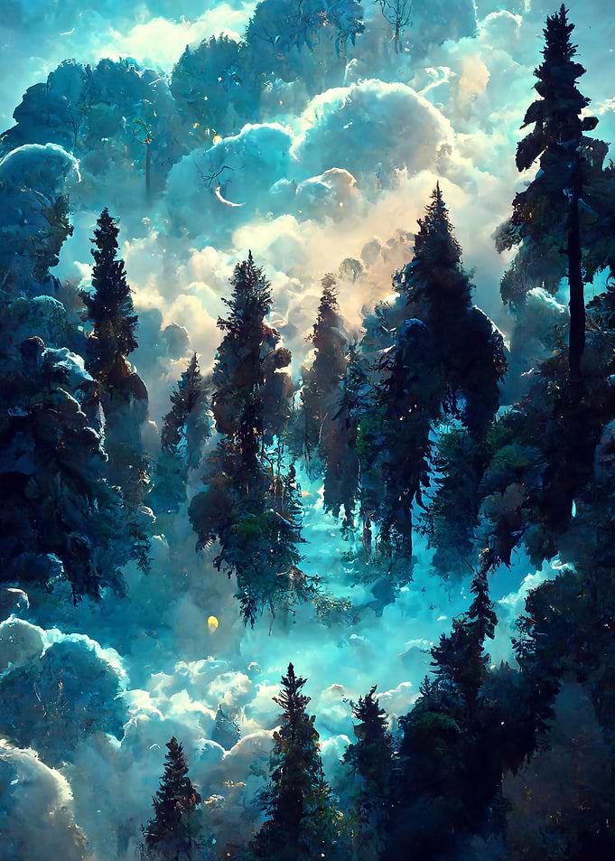 Glowing Forest Butterflies