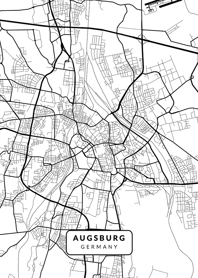 Abstract Augsburg Map