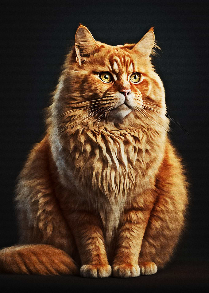 Cat posing for camera