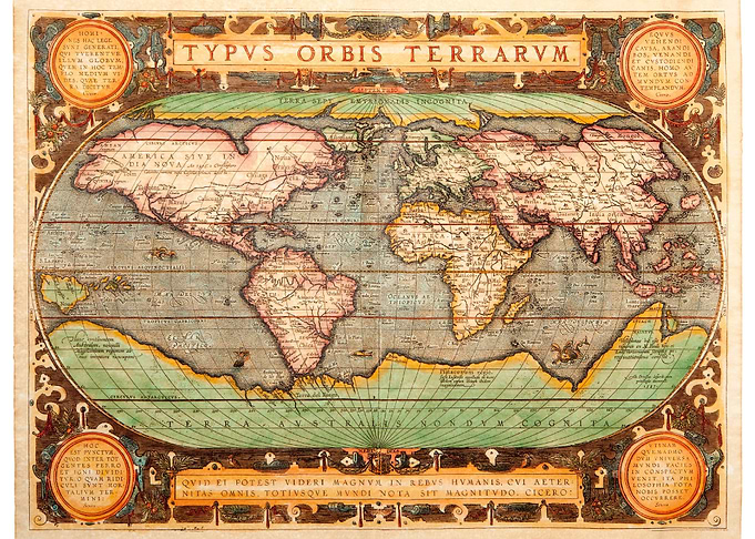 Vintage Map of the World