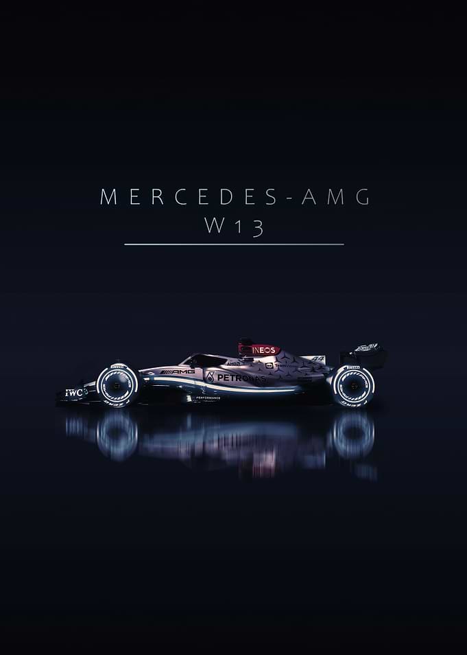 Mercedes W13 Formula 1 Car