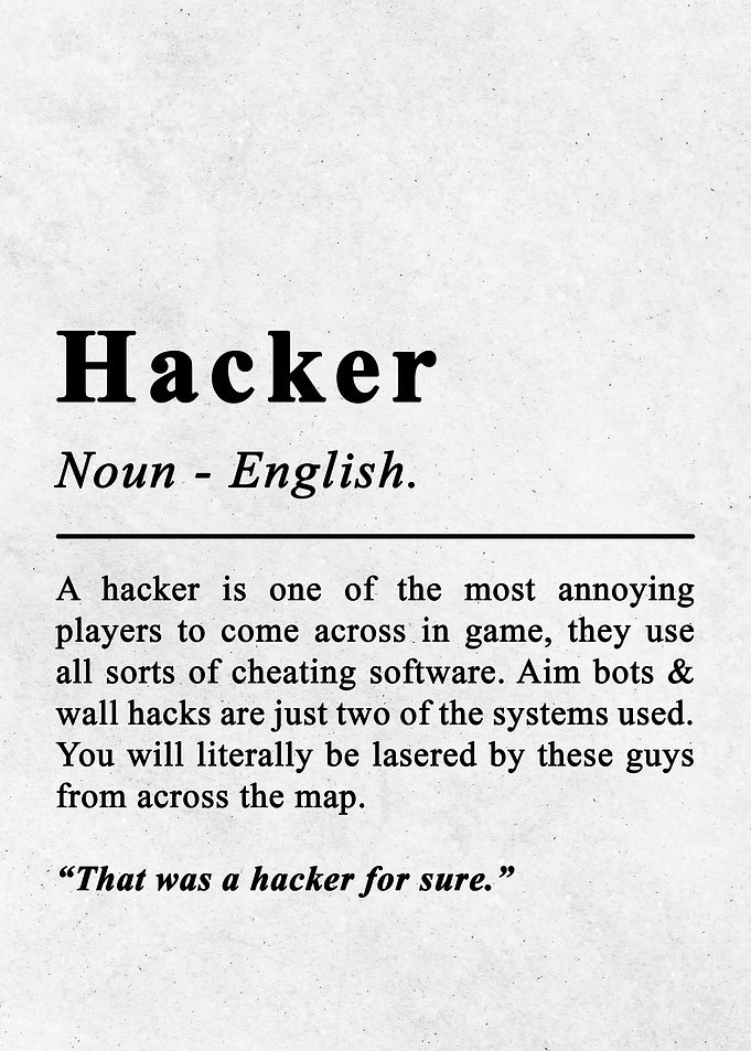 Hacker Boys Game Room Text