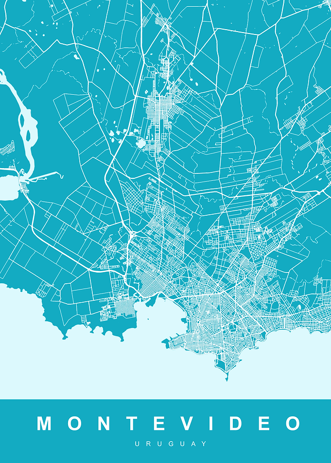MONTEVIDEO Map URUGUAY