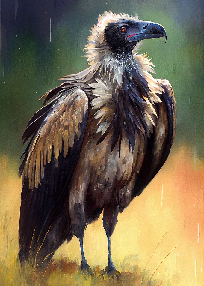 White backed vulture