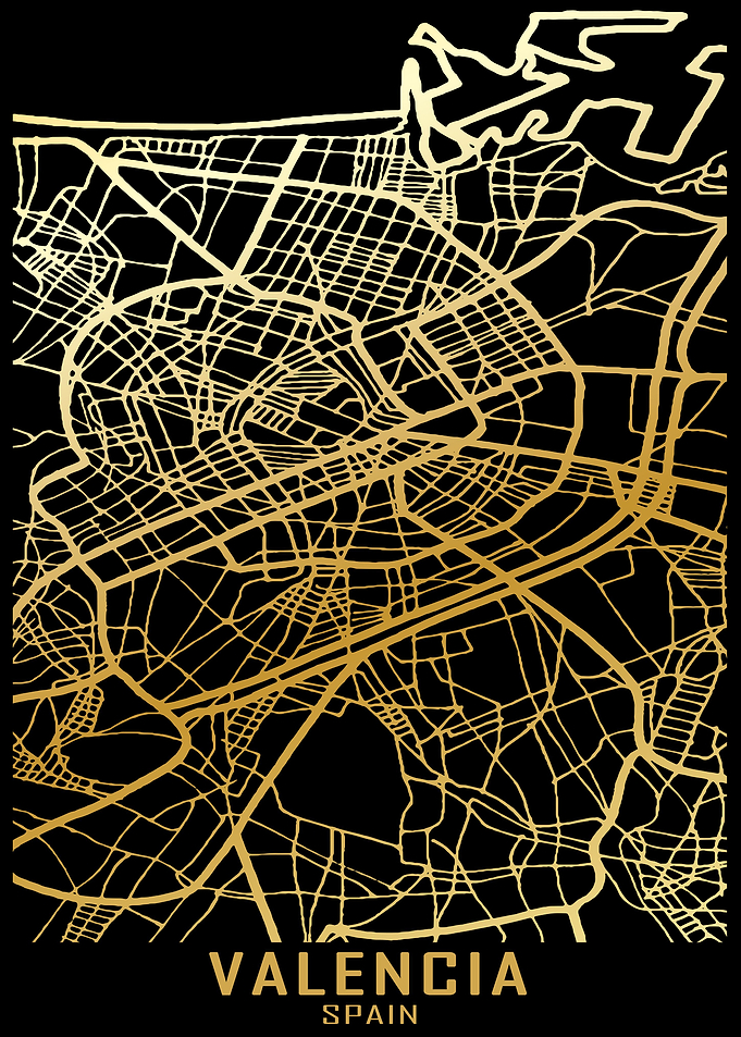 Valencia Spain City Map