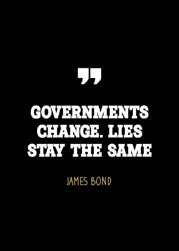James Bond quote