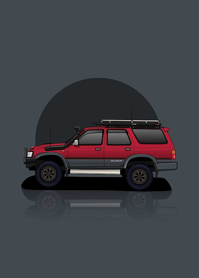 Art Car toyota surf Grey