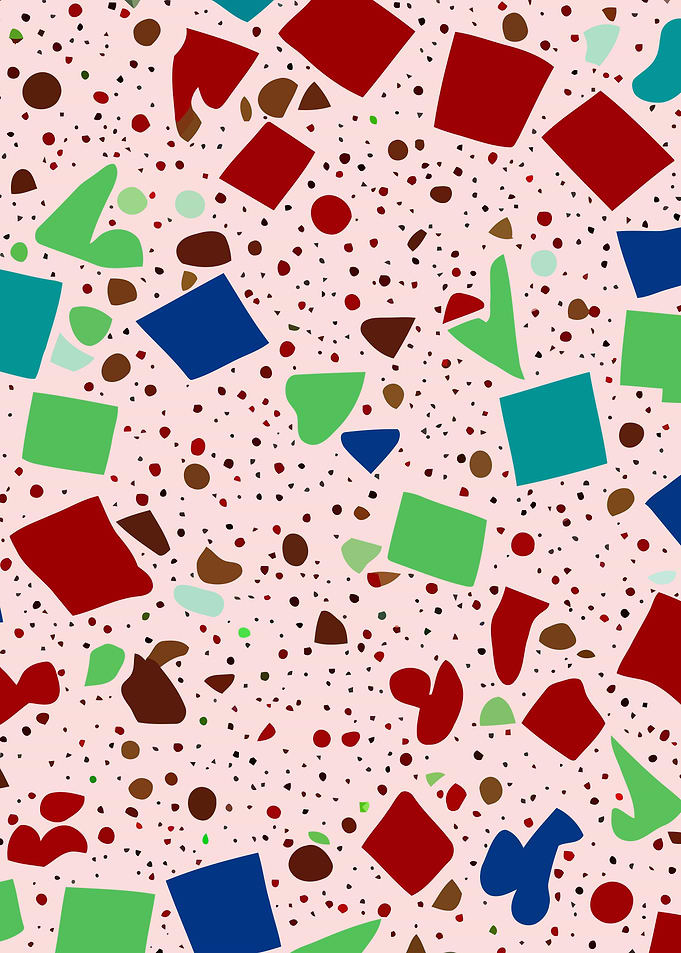 Messy Pinkish Terrazzo