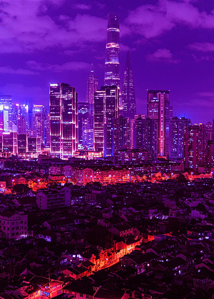 City Night Futuristic
