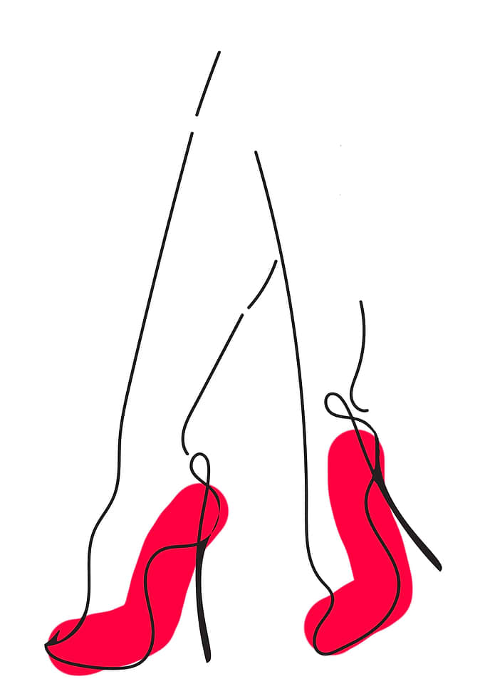One Line Art Woman