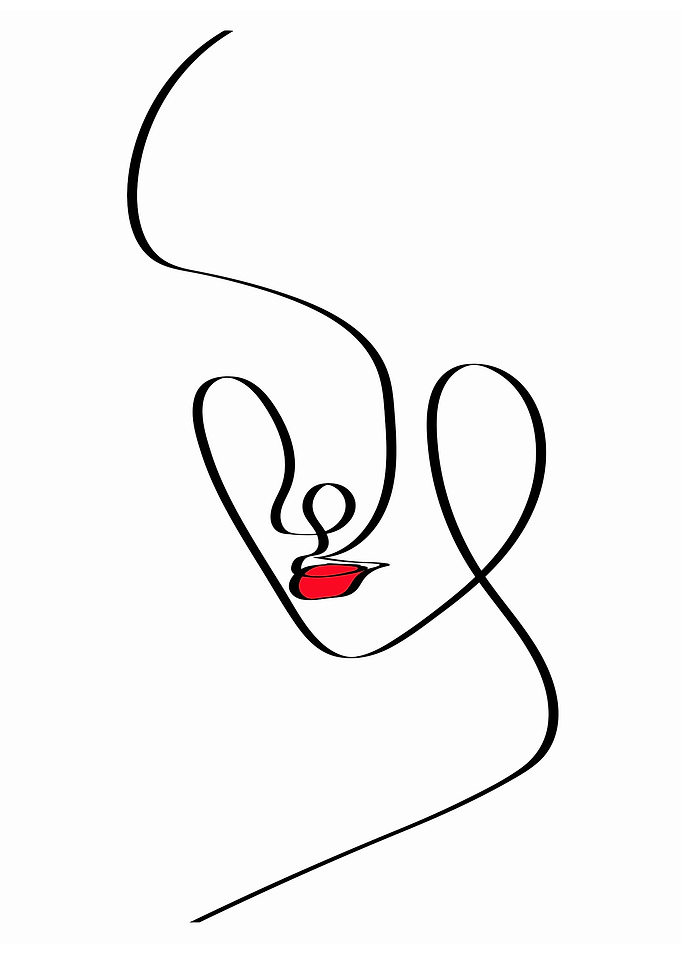 One Line Art Woman