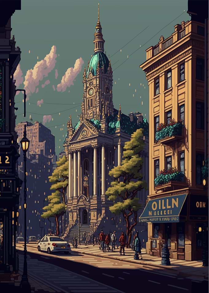 Oslo Pixel art