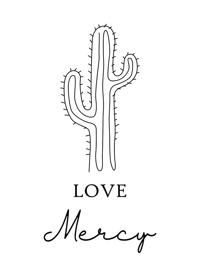 Love Mercy Office Poster