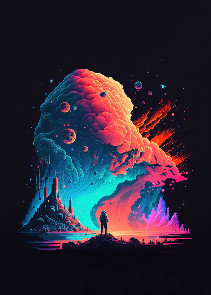 Astronaut on a new planet