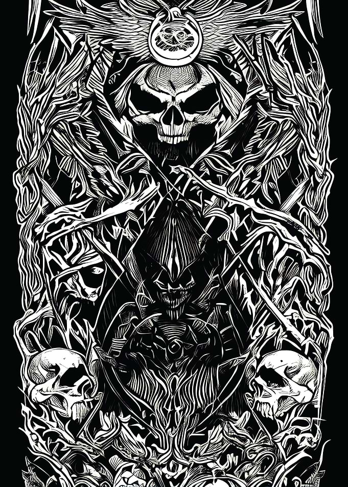 skull satan 666