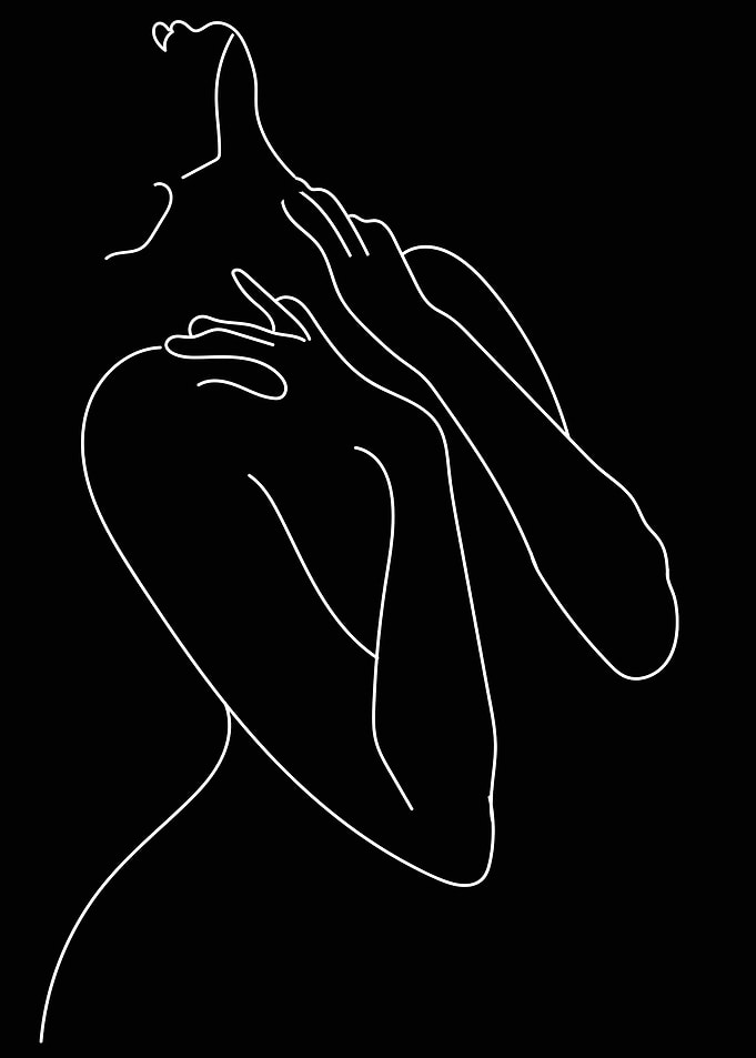One Line Art Woman