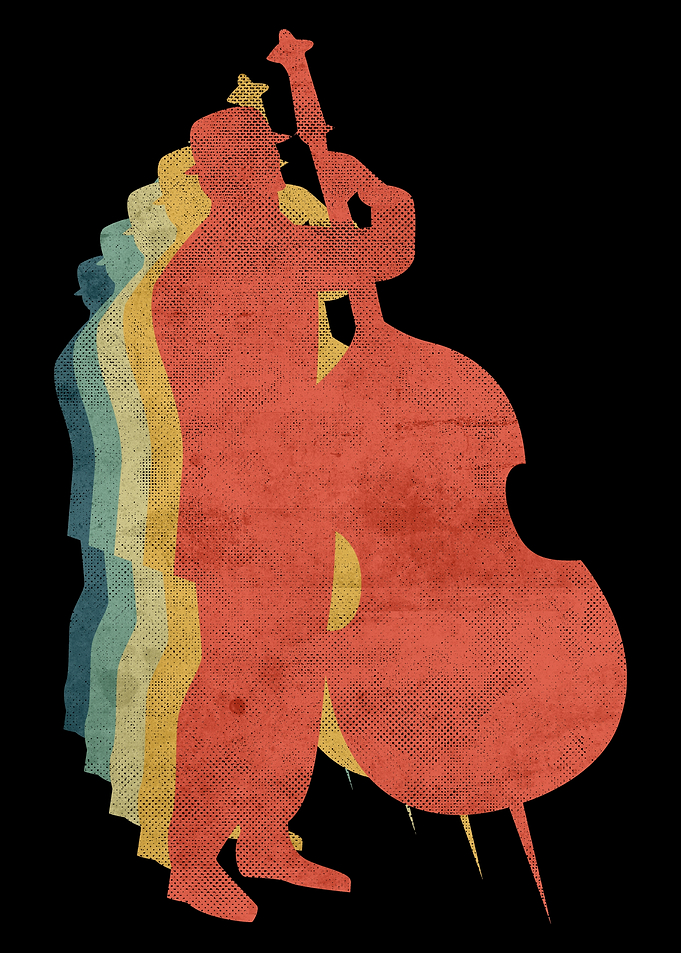 Double Bass Playing Man