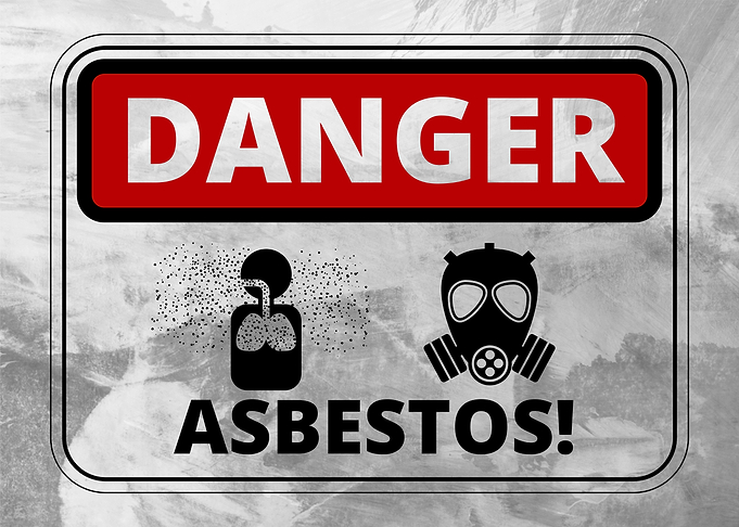 absestos warning sign