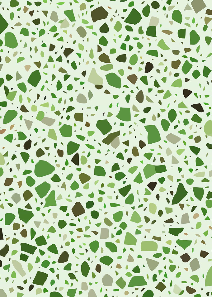 Green Pebble Terrazzo
