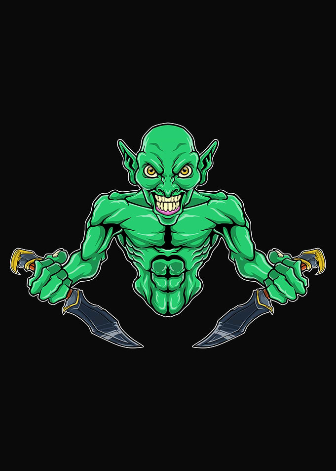 green goblin halfbody