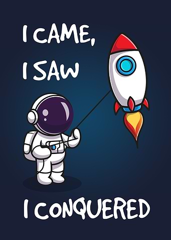Astronaut Launch Rocket