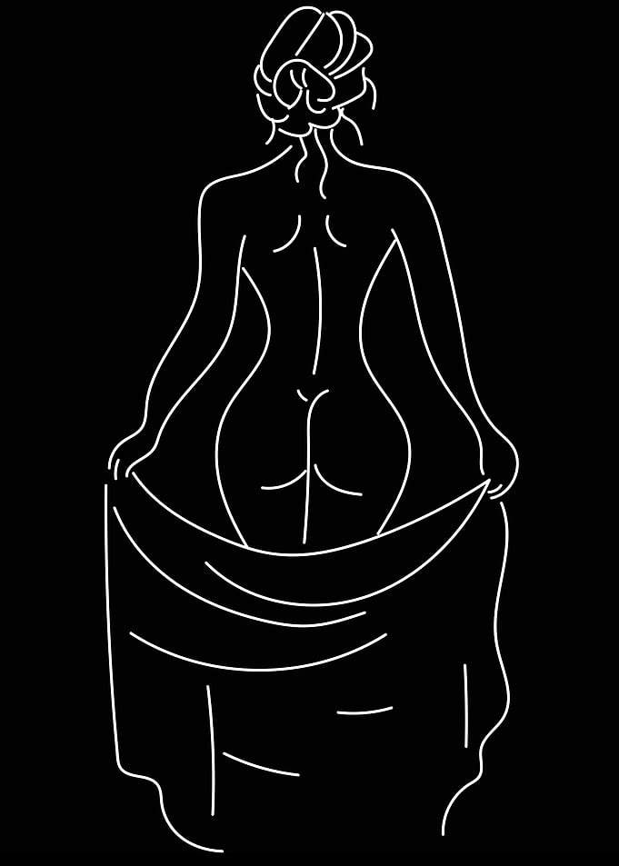 One Line Art Woman
