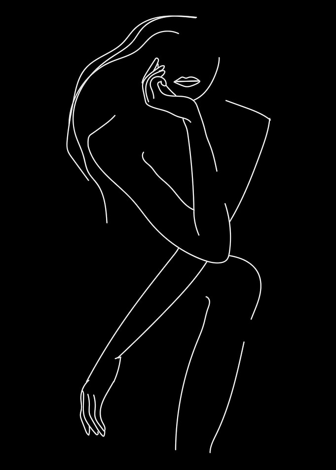 One Line Art Woman