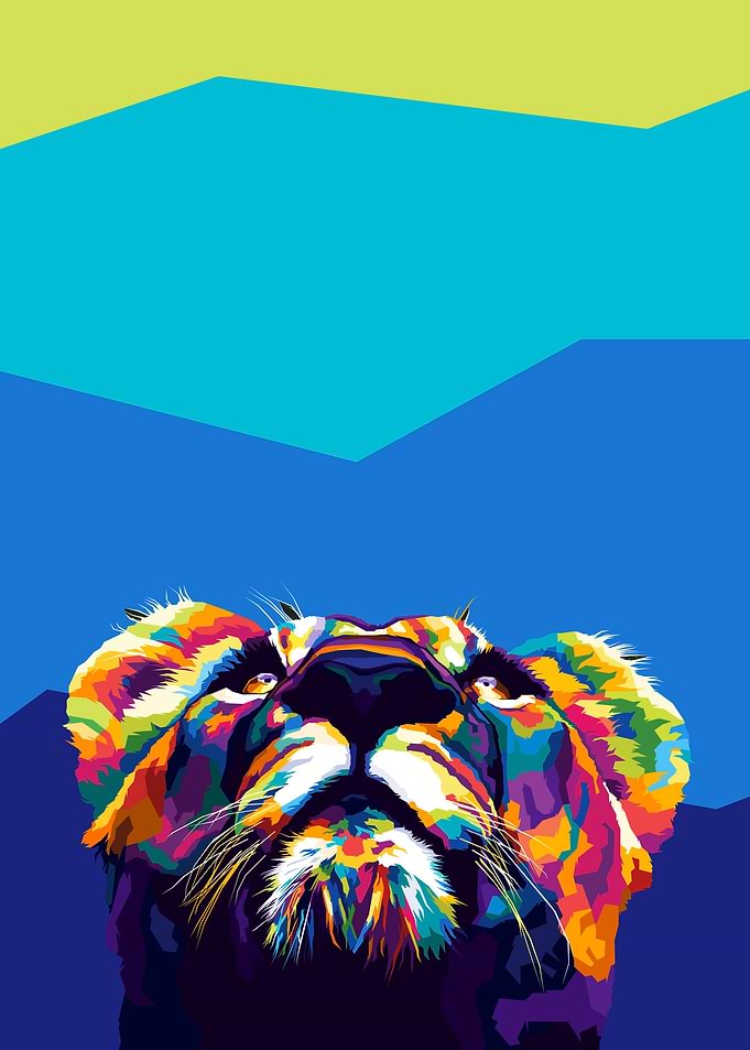 Lion Pop art