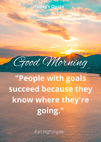 People with goals succeed