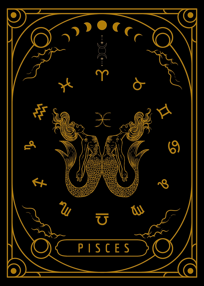 Zodiac Card Pisces