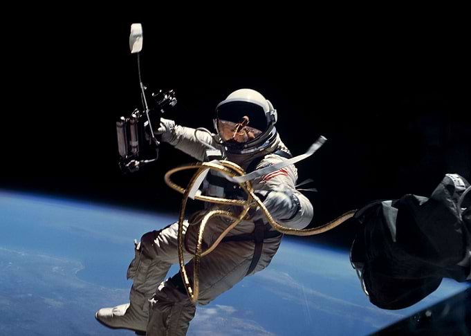 Astronaut space floating