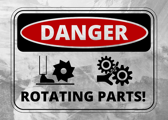 warning sign badges