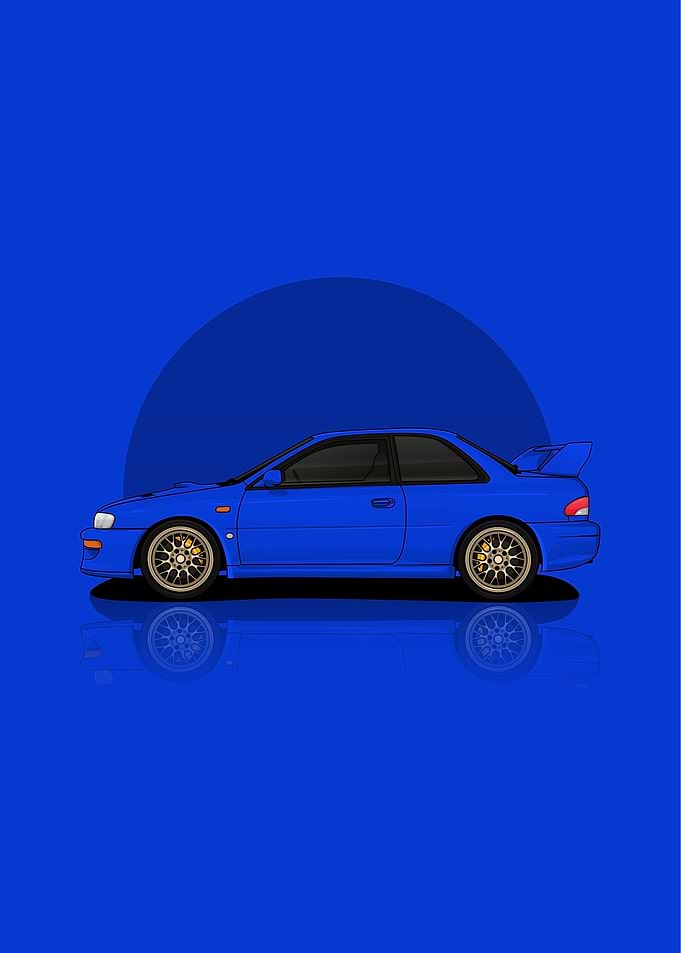 Art Car Subaru WXR STI Blu