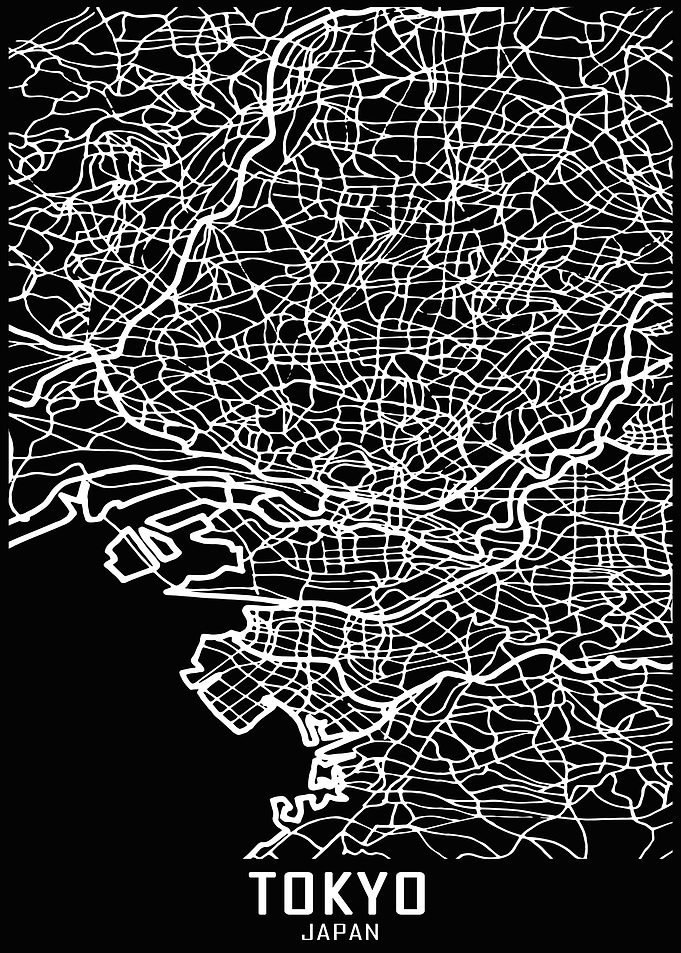 Tokyo Japan City Map