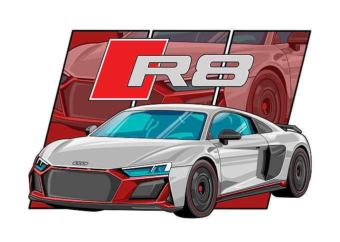 Audi R8 poster