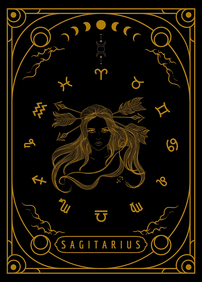 Zodiac Card Sagitarius