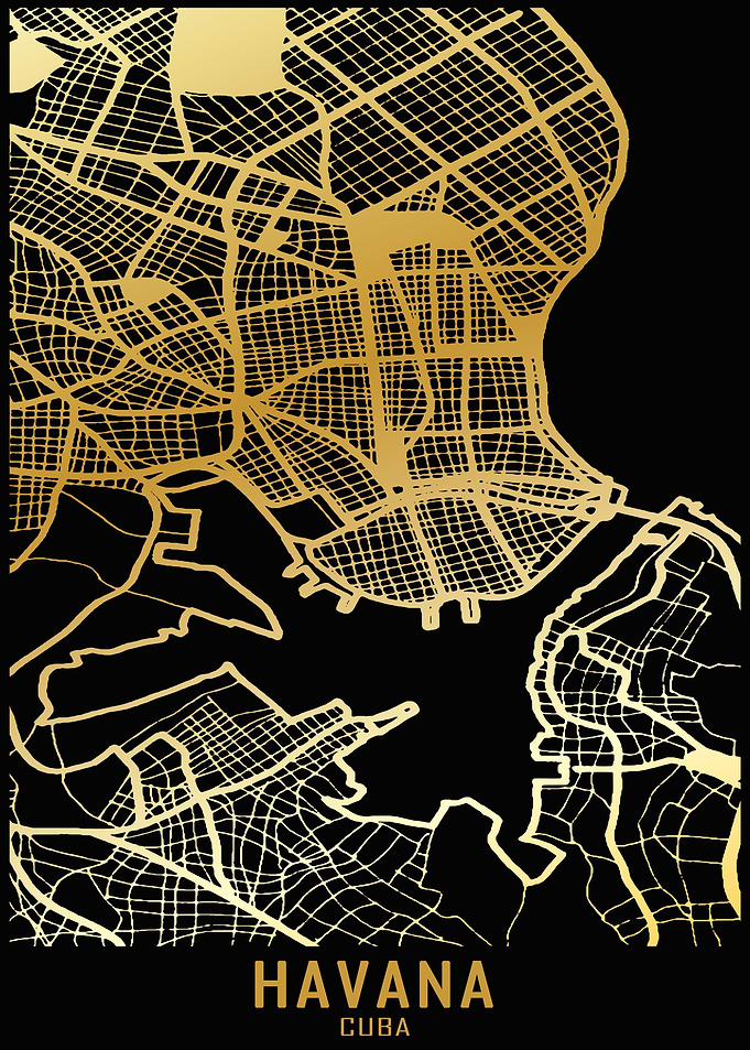 Havana Cuba City Map