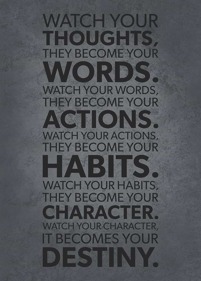 Watch Your Thoughts Words